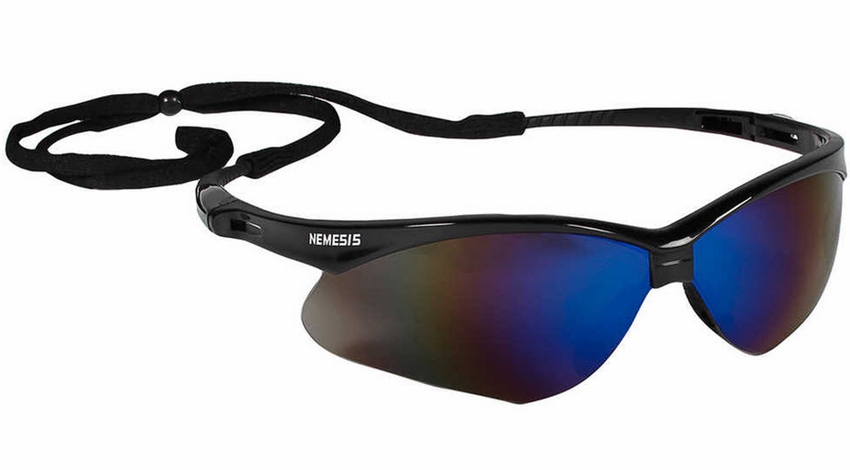 KleenGuard™ Nemesis™ Safety Glasses with Blue Mirror Lens - Safety Eyewear